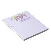 Floral Note Pad van de patholoog van Speech-Langua Notitieblok (Schuin)