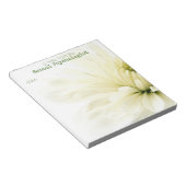 Floral Note van schoolpsycholoog Note Pad Notitieblok (Schuin)