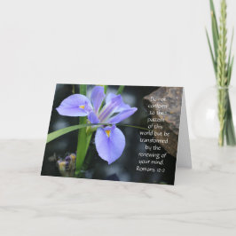 Floral Note w/ Scripture Verse van Romans (leeg) Kaart