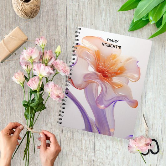Floral notebook, gift for florists, flower notes notitieboek