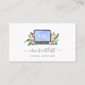 Floral notebook | Virtual Assistant Visitekaartje (Voorkant)