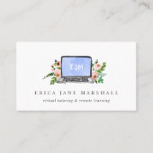 Floral notebook | Virtuele testbak | Extern leren Visitekaartje (Voorkant)