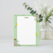 Floral Notepad (Staand voorkant)