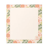 Floral Notepad - Joyful Moments Thankful Heart Notitieblok (Voorkant)