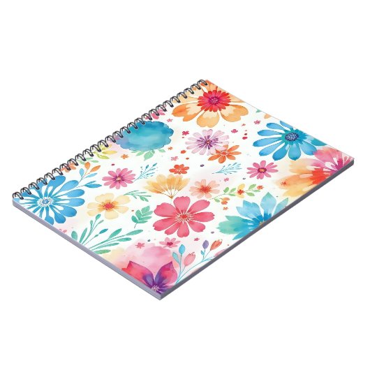 floral notepad notitieboek (Linkerzijde)