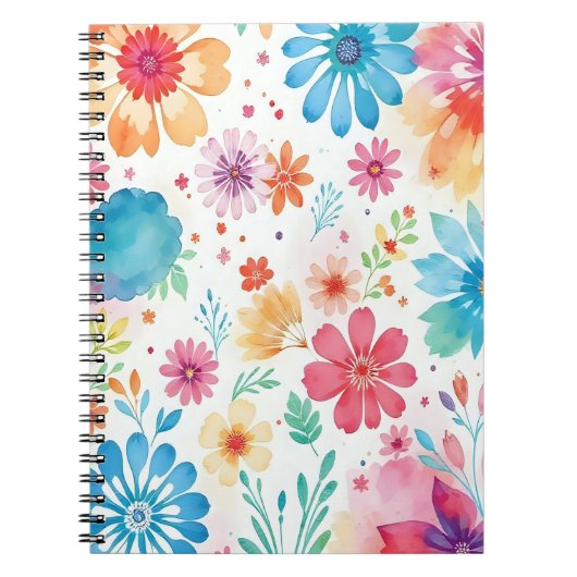 floral notepad notitieboek (Voorkant)
