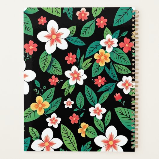 floral notepad planner (Achterkant)