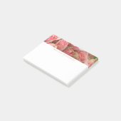 Floral Notes, roze rozen, jouw naam toevoegen Post-it® Notes (Schuin)