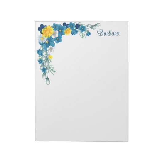 Floral Notitieblok personaliseren (Linkerzijde)