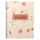 Floral Notitieboek - Aardse kleur ontwerp (Voorkant)