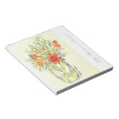 Floral notitieboek notitieblok (Schuin)