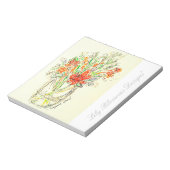 Floral notitieboek notitieblok (Linkerzijde)