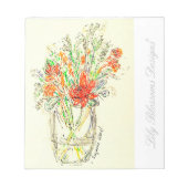 Floral notitieboek notitieblok (Voorkant)