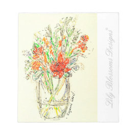 Floral notitieboek notitieblok