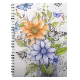 Floral Notitieboek, terug naar school Notitieboek