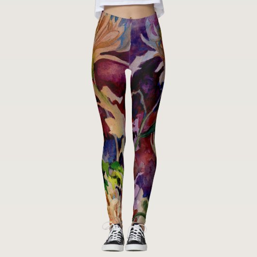 Floral nr. 7 leggings (Voorkant)