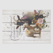 Floral Nubian Goats Tissuepapier (Voorkant)