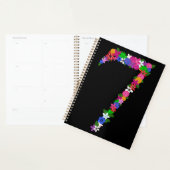 Floral Number Seven Botanical Flower Design Planner (Display)