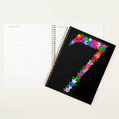 Floral Number Seven Botanical Flower Design Planner