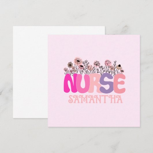 Floral Nurse (Voorkant / Achterkant)