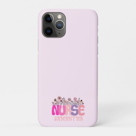 Floral Nurse Case-Mate iPhone Case (Achterkant)