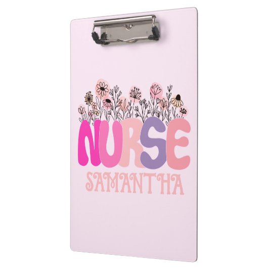 Floral Nurse Klembord (Links)