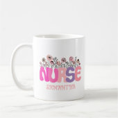 Floral Nurse Koffiemok (Links)