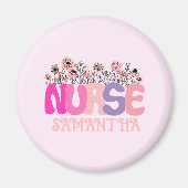Floral Nurse Magneet (Voorkant)