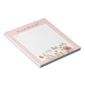 Floral Nurse Notes Notitieblok (Schuin)