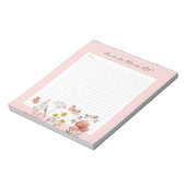 Floral Nurse Notes Notitieblok (Linkerzijde)