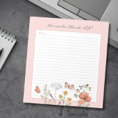Floral Nurse Notes Notitieblok