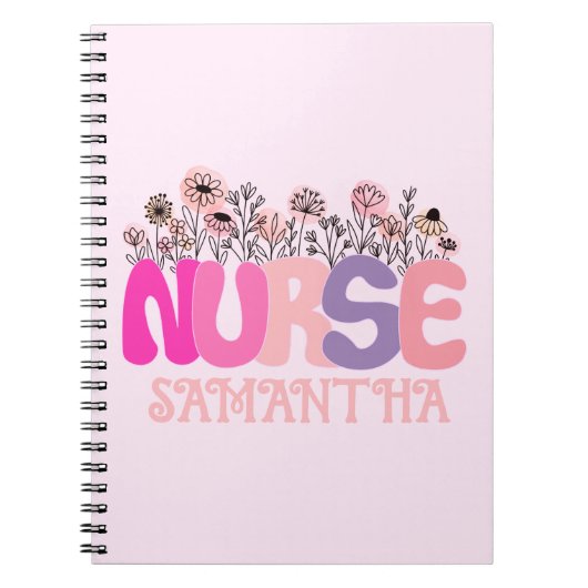 Floral Nurse Notitieboek (Voorkant)