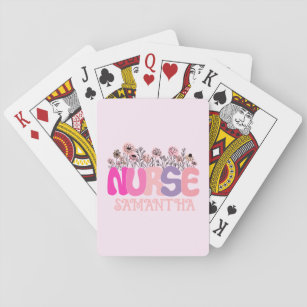 Floral Nurse Pokerkaarten