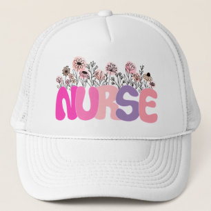 Floral Nurse Trucker Pet
