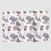 Floral Nursery print handdoek (Horizontaal)