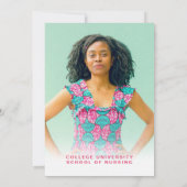 Floral Nursing School Afstuderen Kaart (Achterkant)