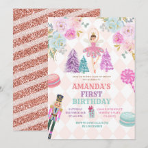 Floral Nutcracker Land van Sweets Girl Birthday