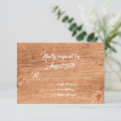 Floral & Oak RSVP Kaartje (Staand voorkant)