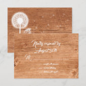 Floral & Oak RSVP Kaartje (Voorkant / Achterkant)