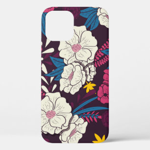 Floral oerwoud met een  patroon van slangen, tropi Case-Mate iPhone case