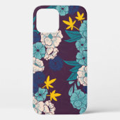 Floral oerwoud met slangen, naadloos, tropisch Case-Mate iPhone case (Achterkant)