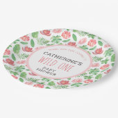 Floral Oerwoud Safari Baby shower Hartelijk dank Papieren Bordje (Gekanteld)