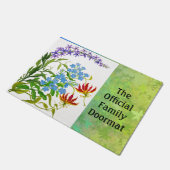 Floral Officiële Familie Doormat Deurmat (Schuin)