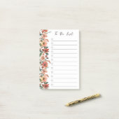 Floral om Post-it Nota's van de Lijst te doen Post-it® Notes (Op bureau)