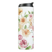 Floral Oma Gift Tumbler Thermosbeker (Gedraaid links)