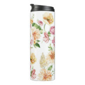 Floral Oma Gift Tumbler Thermosbeker (Geroteerd rechts)