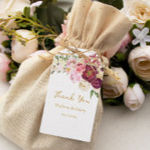 FLORAL Omhelzen Huwelijk Bruiloft Cadeaulabel