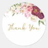 FLORAL Omhelzing Matrimony Dank u Label (Voorkant)
