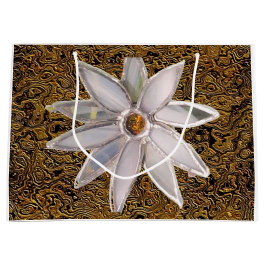 "Floral on Display" (Large) Gift Bag Groot Cadeauzakje (Voorkant)