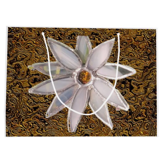 "Floral on Display" (Large) Gift Bag Groot Cadeauzakje (Achterkant)